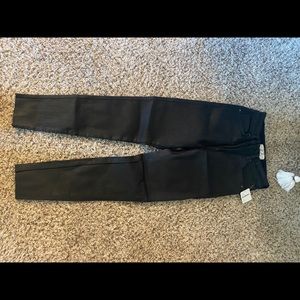 Free People “shine metallic black jeans”